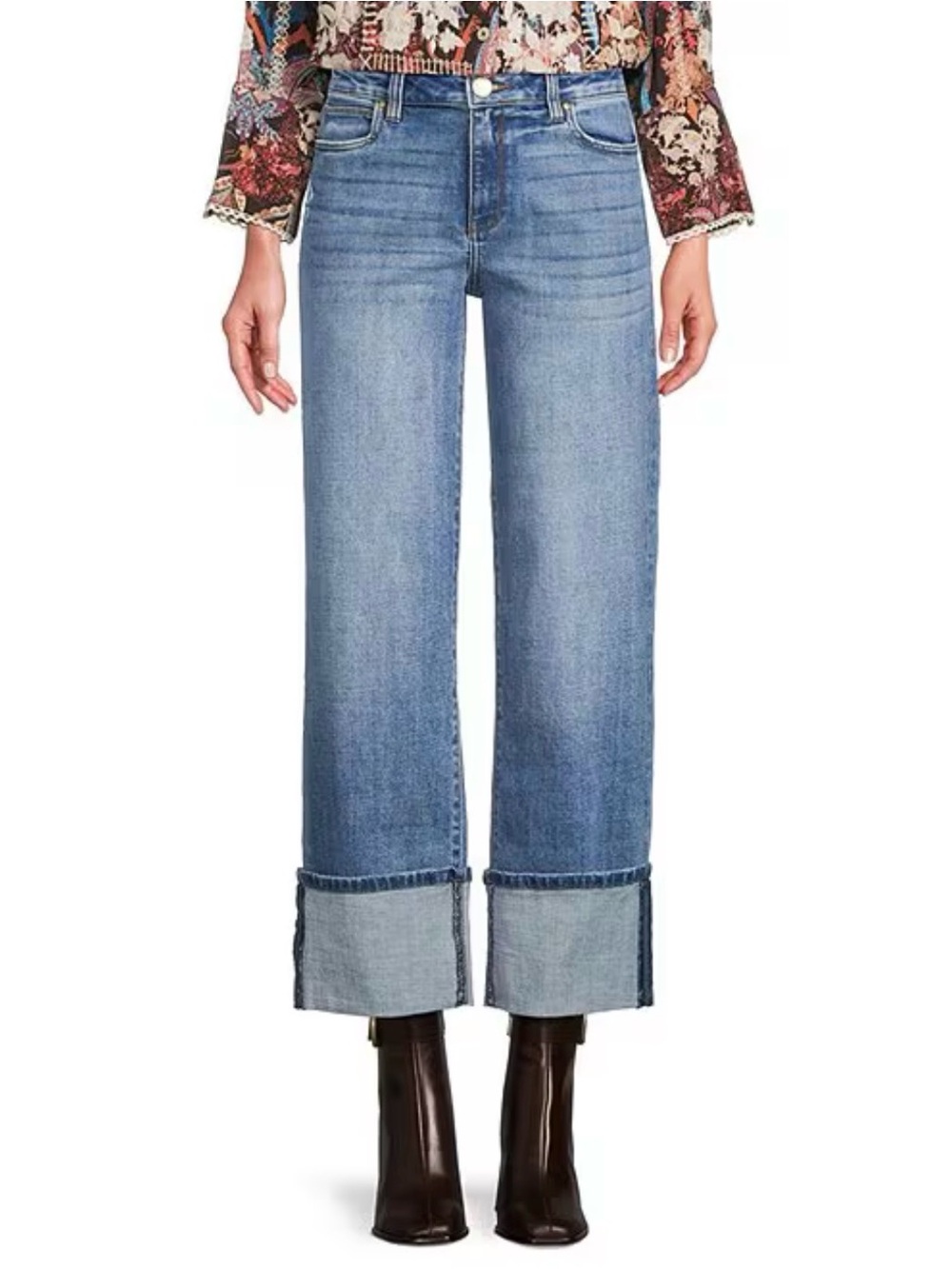 Kut from the Kloth High-Rise Wide-Leg Cropped Jeans